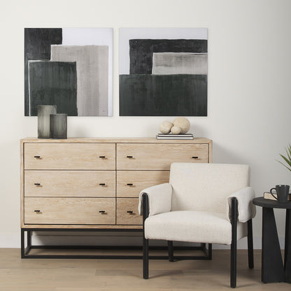 Mercana - Block I by Mercana Studio a Hand Embellished Textured Canvas - 102212-S view 9