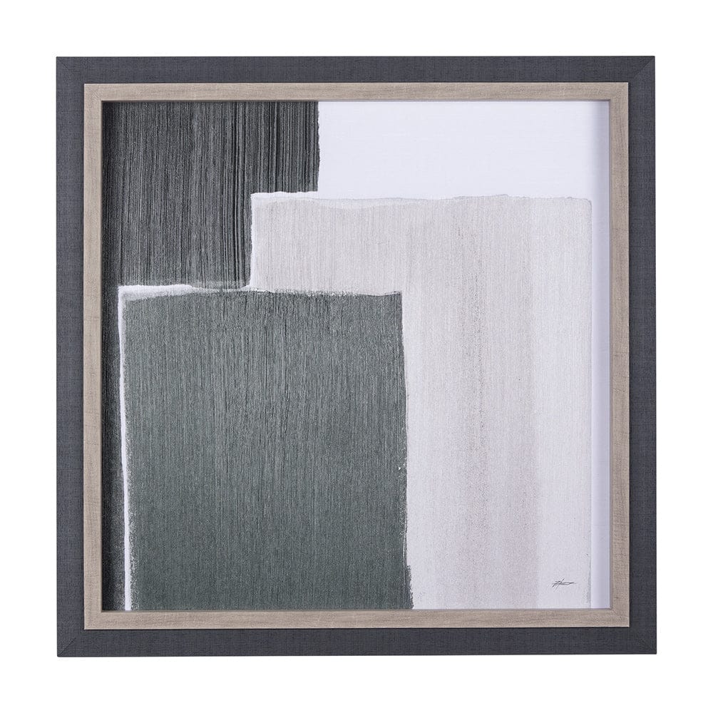 Mercana - Blocks I by Mercana Studio a Hand Embellished Textured Framed Art Print - 14315 view 1