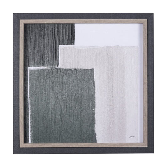 Mercana - Blocks I by Mercana Studio a Hand Embellished Textured Framed Art Print - 14315 view 1