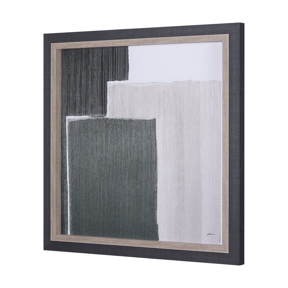 Mercana - Blocks I by Mercana Studio a Hand Embellished Textured Framed Art Print - 14315 view 2