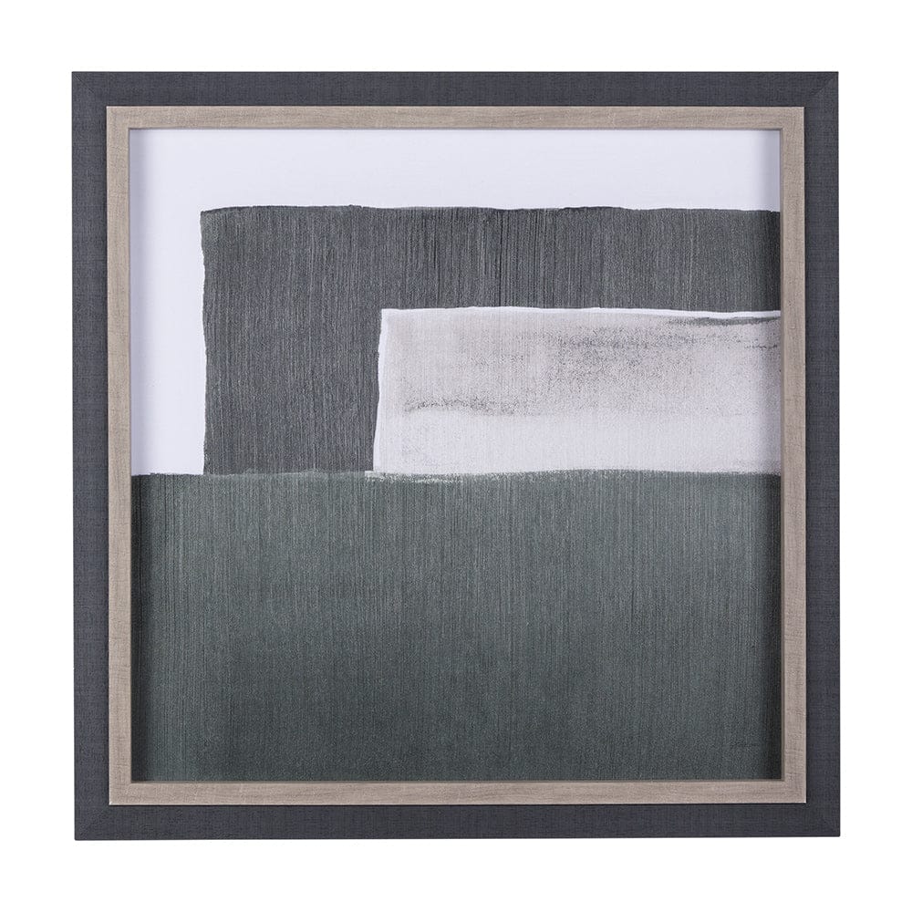Mercana - Blocks II by Mercana Studio a Hand Embellished Textured Framed Art Print - 14316 view 1