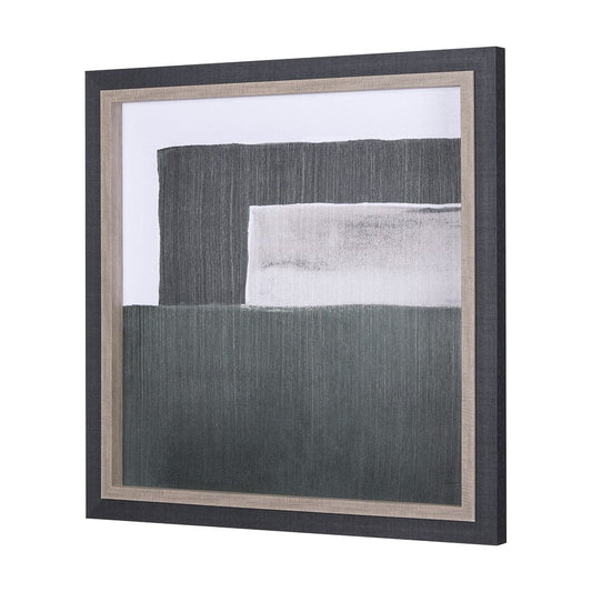 Mercana - Blocks II by Mercana Studio a Hand Embellished Textured Framed Art Print - 14316 view 2