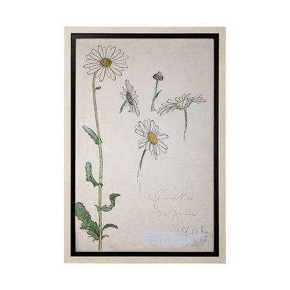Mercana - Blom Ritning by John Bauer a Hand Embellished Textured Framed Art Print Matted under Glass - 13607 view 1