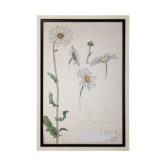 Mercana - Blom Ritning by John Bauer a Hand Embellished Textured Framed Art Print Matted under Glass - 13607 view 1