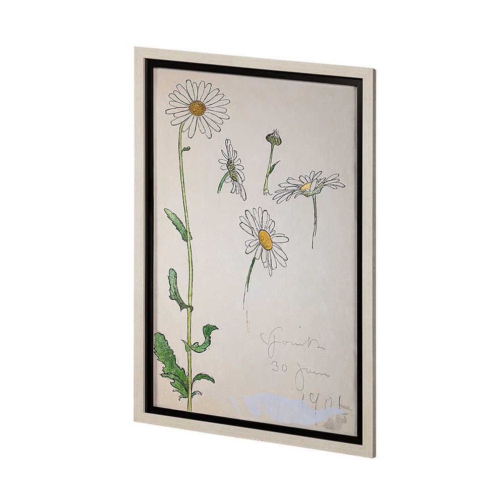 Mercana - Blom Ritning by John Bauer a Hand Embellished Textured Framed Art Print Matted under Glass - 13607 view 2
