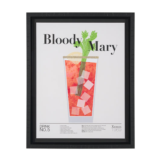 Mercana - Bloody Mary by Mercana Studio a Hand Embelished Textured Framed Art Print Matted under Glass - 15432 view 1