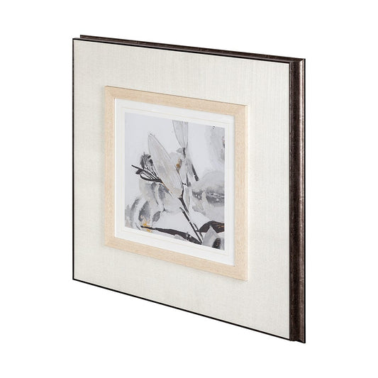 Mercana - Blooming Opalescent I by Mercana Studio Hand Embellished Textured Framed Art Print Matted under Glas - 12218 view 1