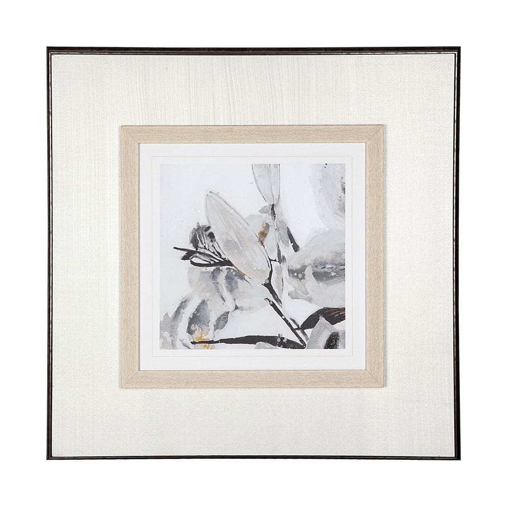 Mercana - Blooming Opalescent I by Mercana Studio Hand Embellished Textured Framed Art Print Matted under Glas - 12218 view 2