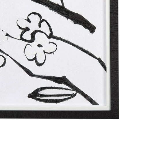 Mercana - Blossoming Cherry Branch by Mercana Studio Hand Embellished Framed Art Print Matted under Glass - 14682 view 2