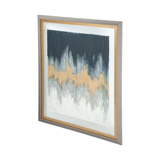 Mercana - Blue Beat by Studio M a handmade Original Framed Artwork under Glass - 12461 view 1