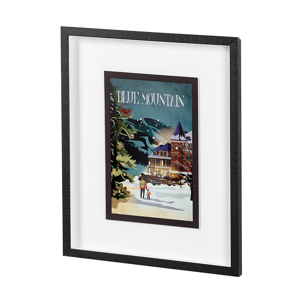 Mercana - Blue Mountain by Simeng a Framed Art Print Matted under Glass - 14392 view 2