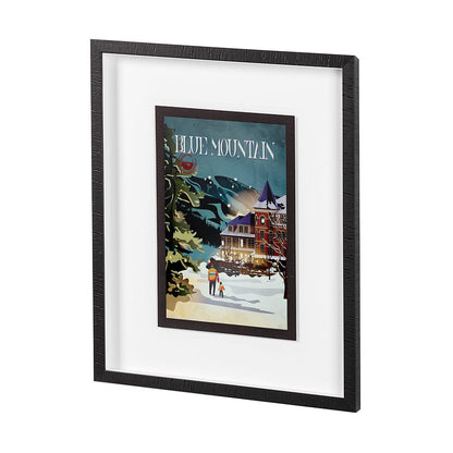 Mercana - Blue Mountain by Simeng a Framed Art Print Matted under Glass - 14392 view 2