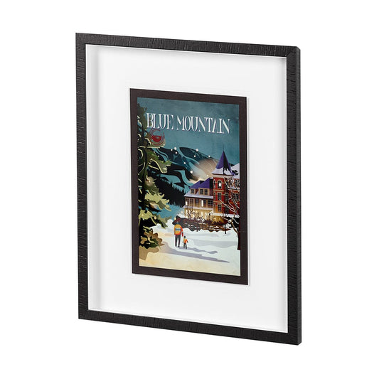 Mercana - Blue Mountain by Simeng a Framed Art Print Matted under Glass - 14392 view 2