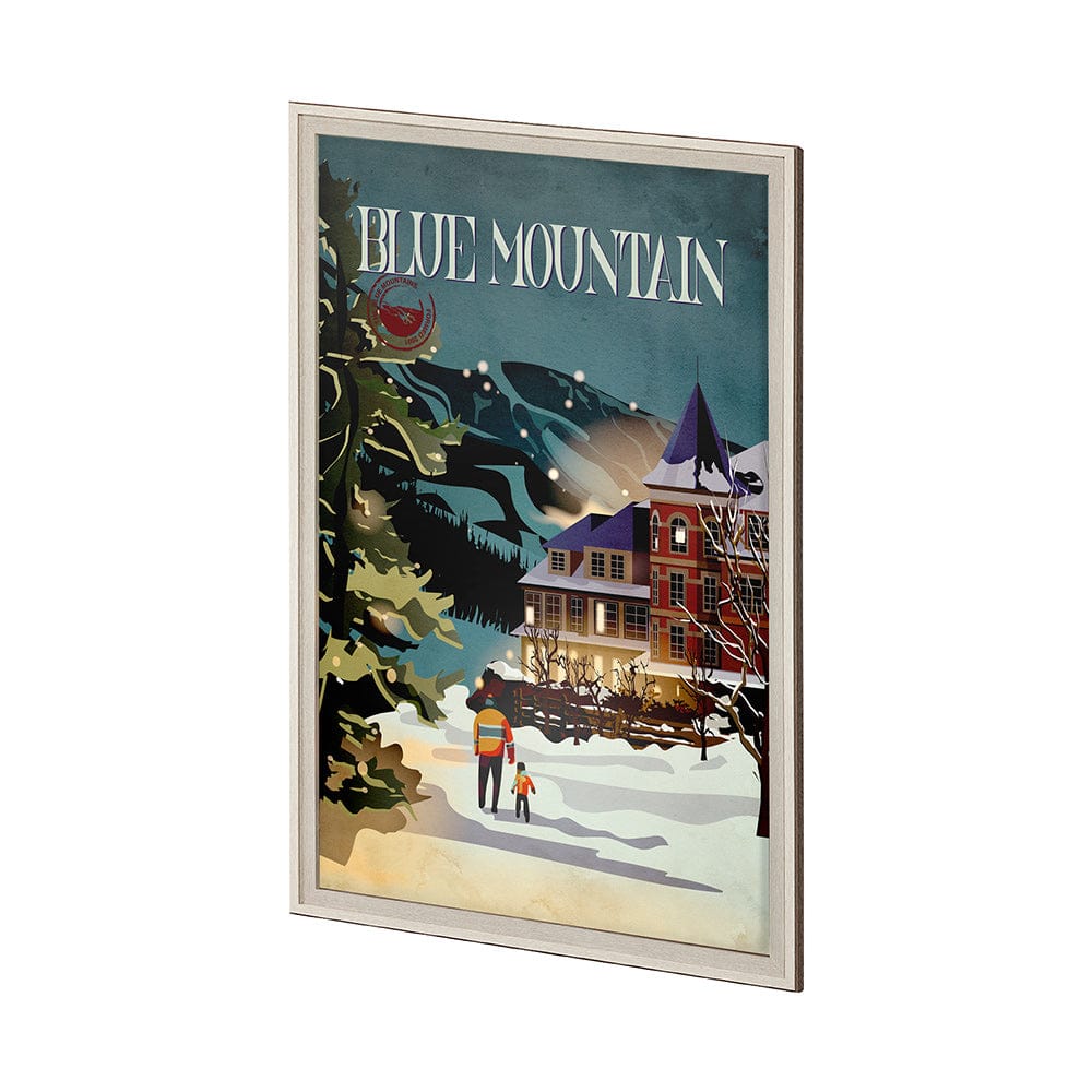 Mercana - Blue Mountain by Simeng a Framed Art Print Matted under Glass - 14395 view 2