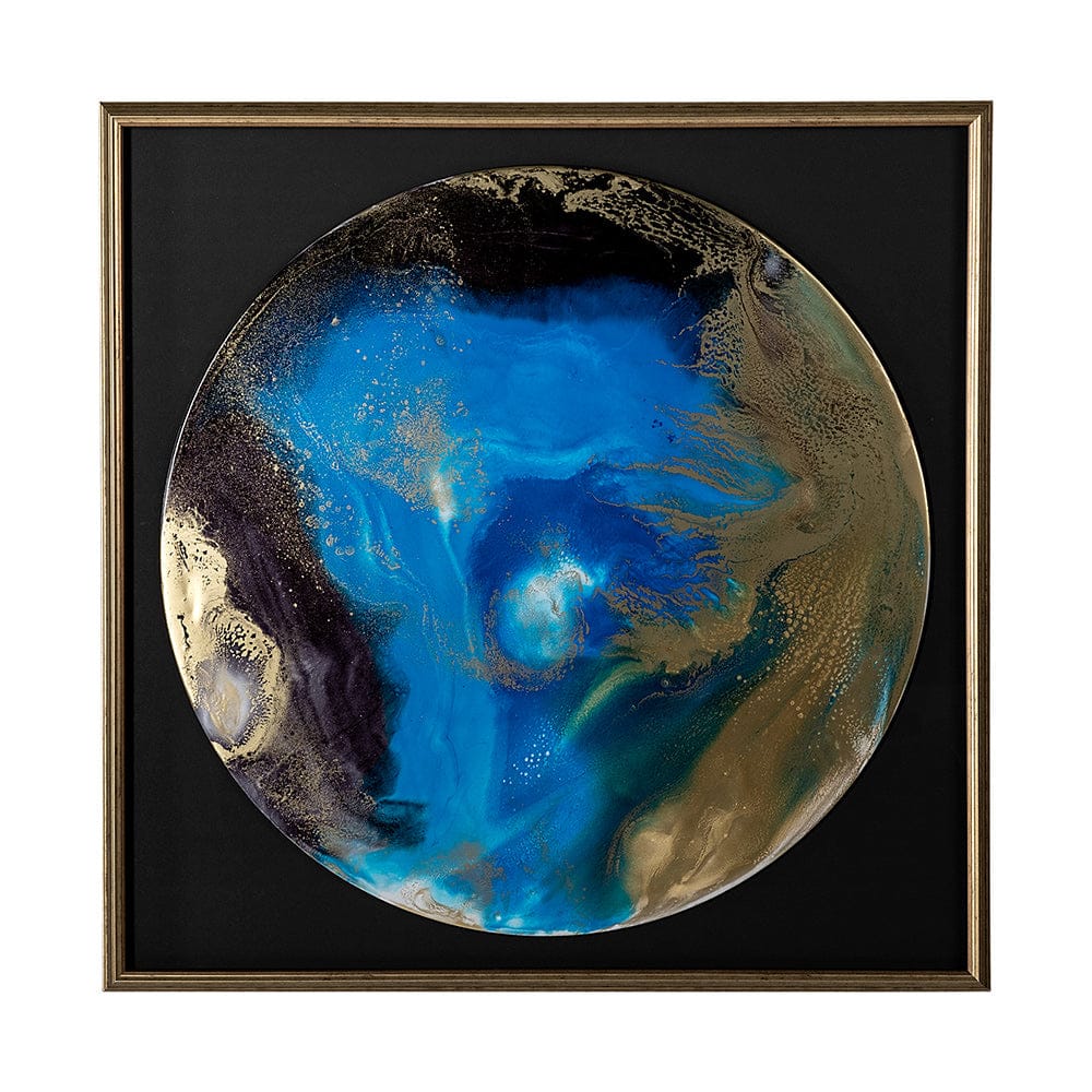 Mercana - Blue Planet by Barbara Mercado a Framed Art Print Matted under Glass - 13037 view 1