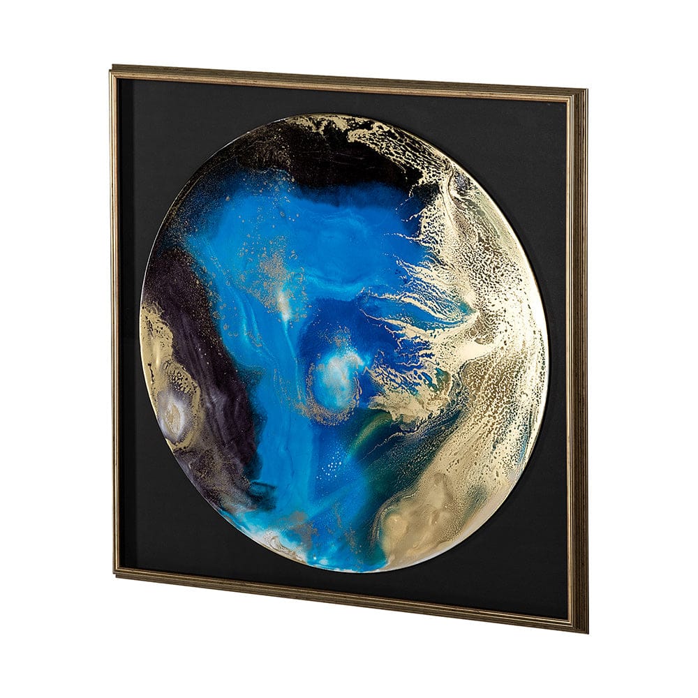 Mercana - Blue Planet by Barbara Mercado a Framed Art Print Matted under Glass - 13037 view 2