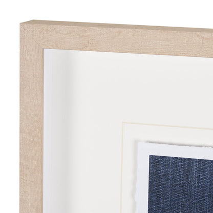 Mercana - Blue Tapestry I by Mercana Studio a Hand Embelished Textured Framed Art Print Matted under Glass - 14973 view 4