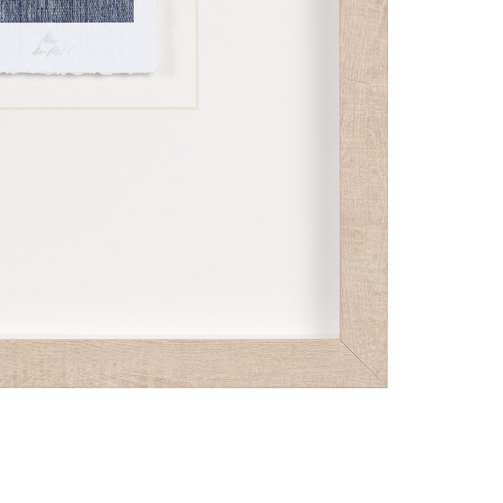 Mercana - Blue Tapestry II by Mercana Studio a Hand Embelished Textured Framed Art Print Matted under Glass - 14974 view 3