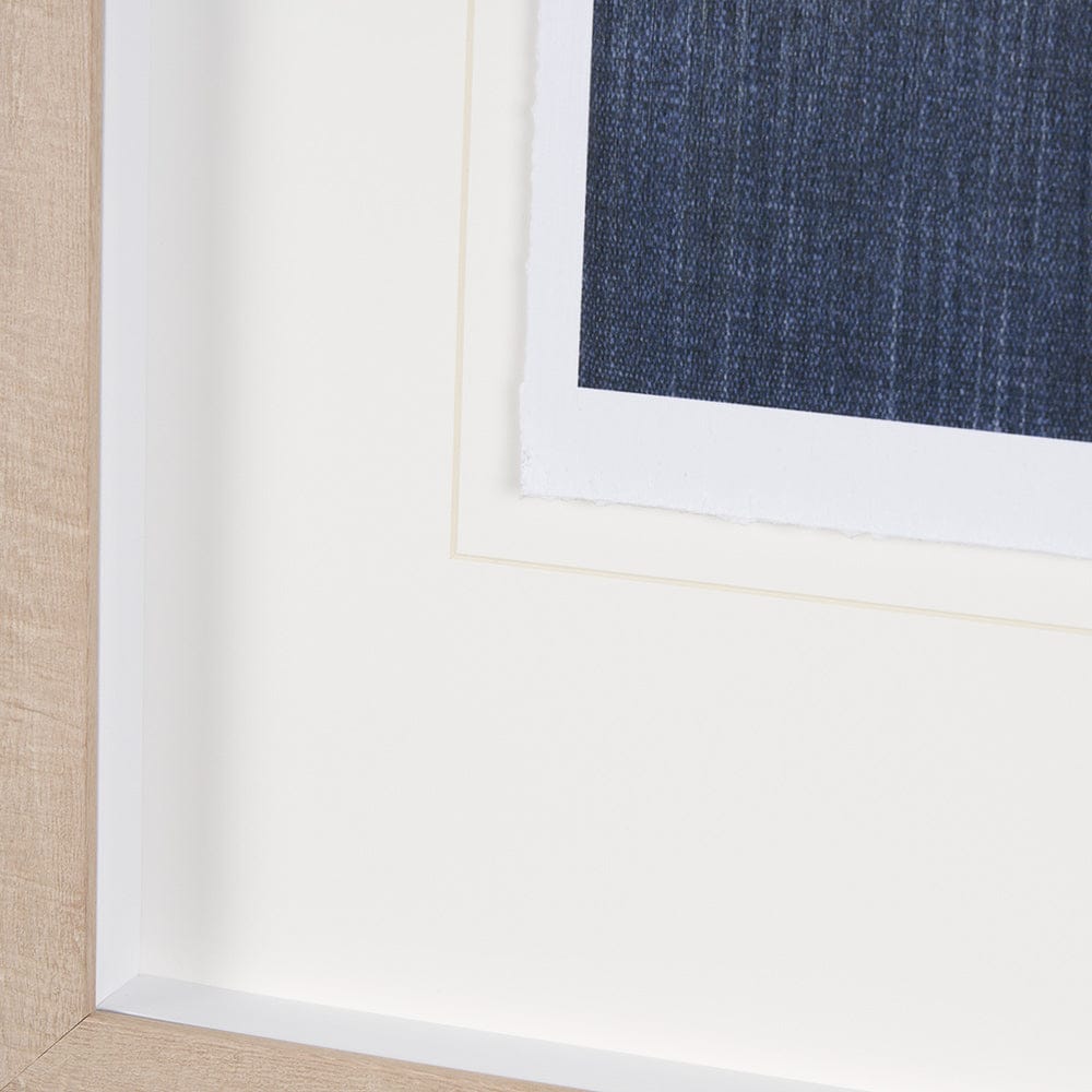 Mercana - Blue Tapestry II by Mercana Studio a Hand Embelished Textured Framed Art Print Matted under Glass - 14974 view 5