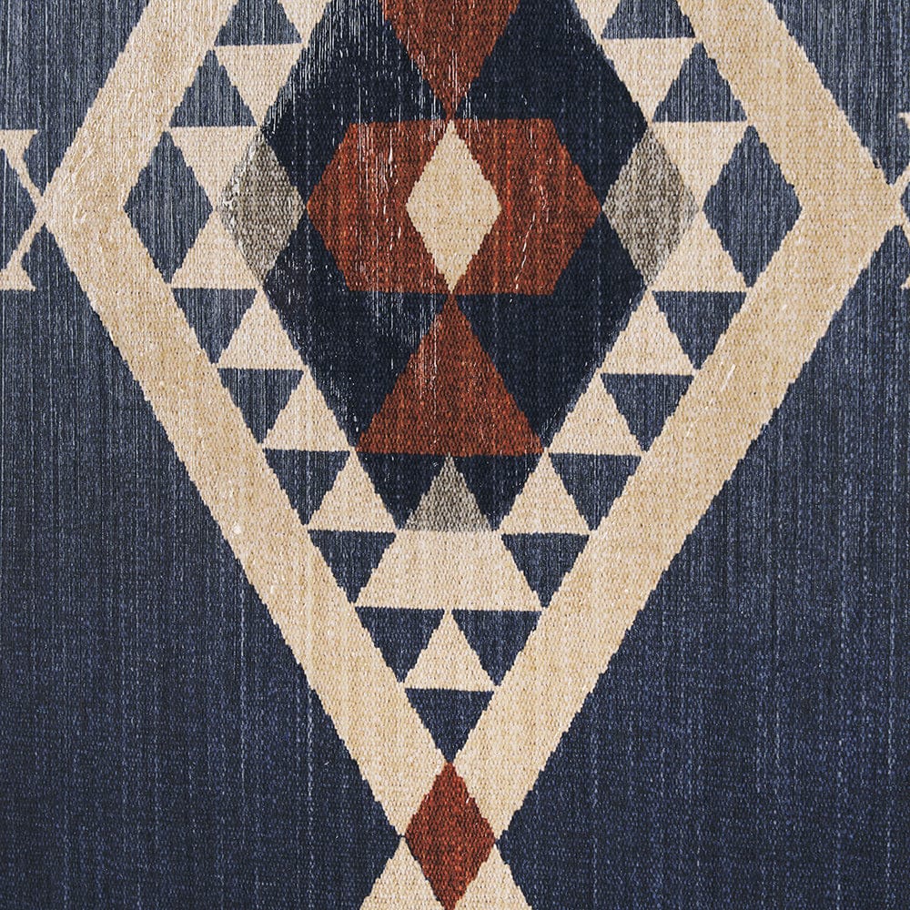 Mercana - Blue Tapestry II by Mercana Studio a Hand Embelished Textured Framed Art Print Matted under Glass - 14974 view 7