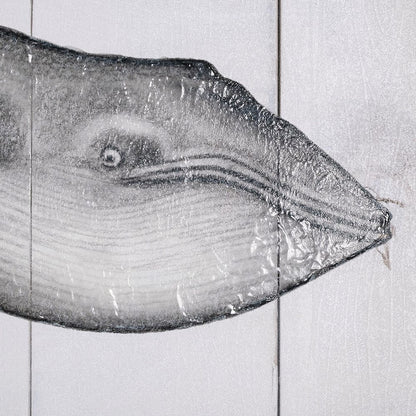 Mercana - Blue Whale by Mercana Studio a Hand Embellished Textured Canvas - 101870-L view 4