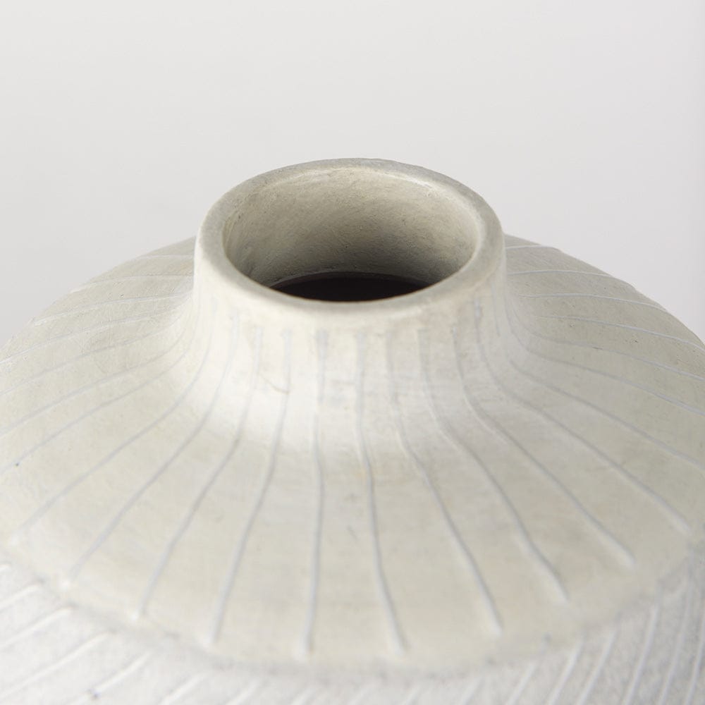 Mercana - Blume 10H Off-White w/ Gray Textured Vase - 70073 view 5