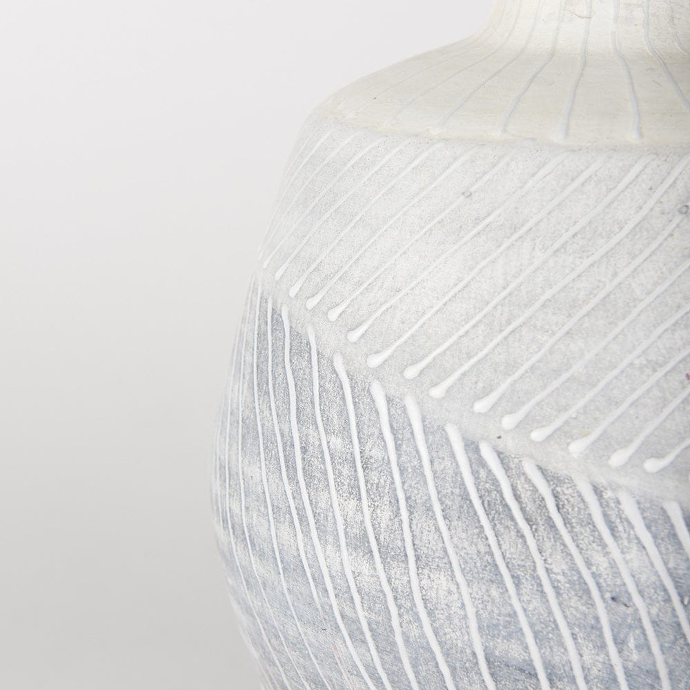 Mercana - Blume 10H Off-White w/ Gray Textured Vase - 70073 view 6