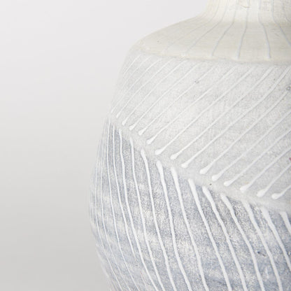 Mercana - Blume 10H Off-White w/ Gray Textured Vase - 70073 view 6