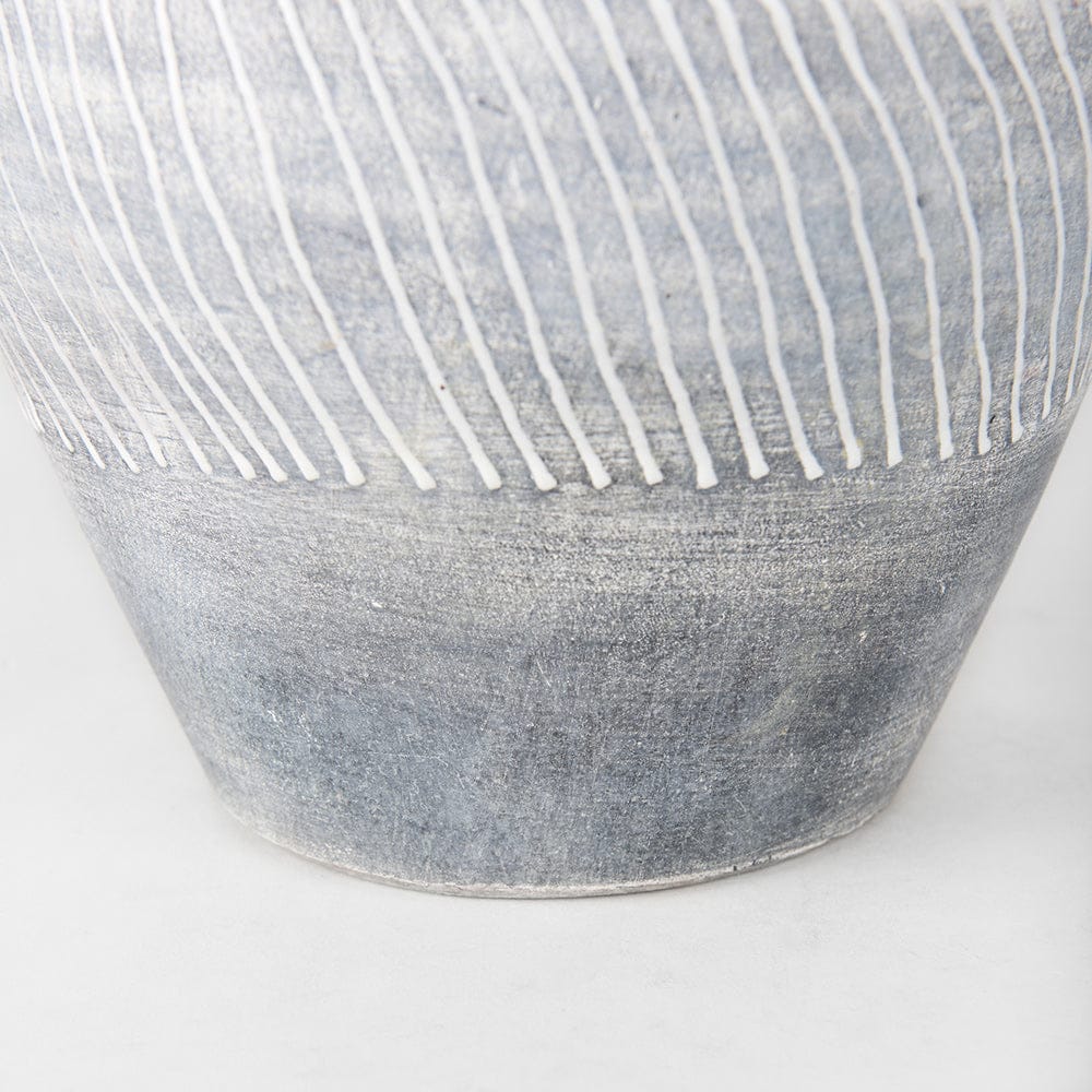 Mercana - Blume 10H Off-White w/ Gray Textured Vase - 70073 view 7