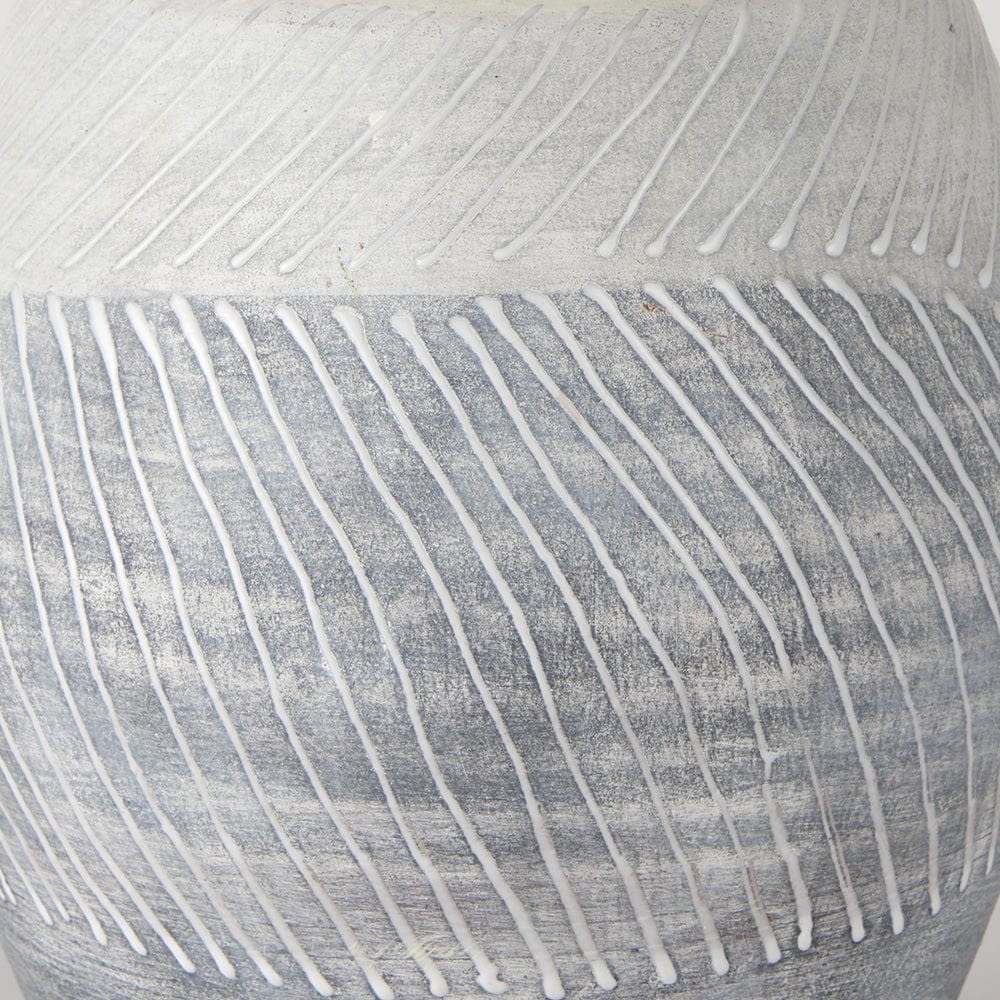 Mercana - Blume 10H Off-White w/ Gray Textured Vase - 70073 view 8