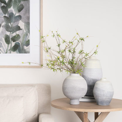 Mercana - Blume 10H Off-White w/ Gray Textured Vase - 70073 view 11