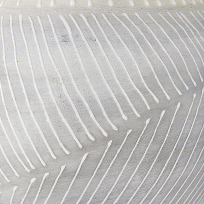 Mercana - Blume 12.5H Off-White w/ Gray Textured Vase - 70075 view 8