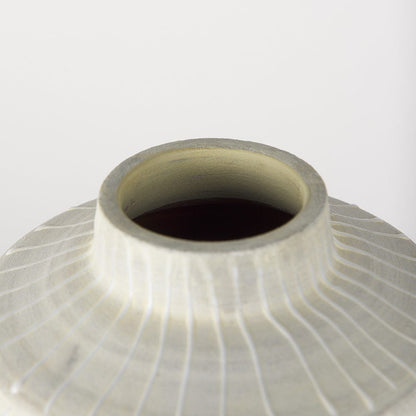 Mercana - Blume 16.5H Off-White w/ Gray Textured Vase - 70074_CLOSEOUT view 5
