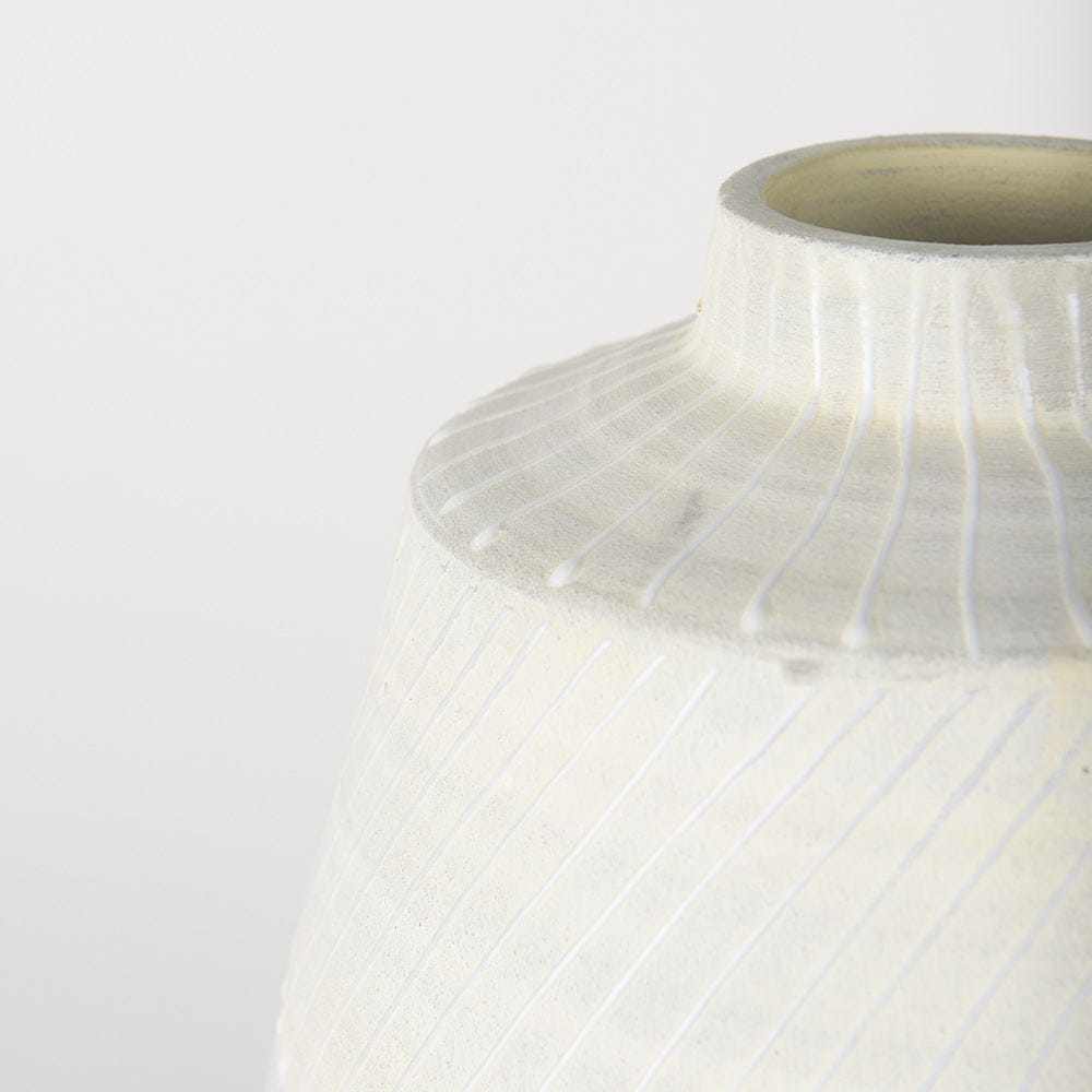 Mercana - Blume 16.5H Off-White w/ Gray Textured Vase - 70074_CLOSEOUT view 6