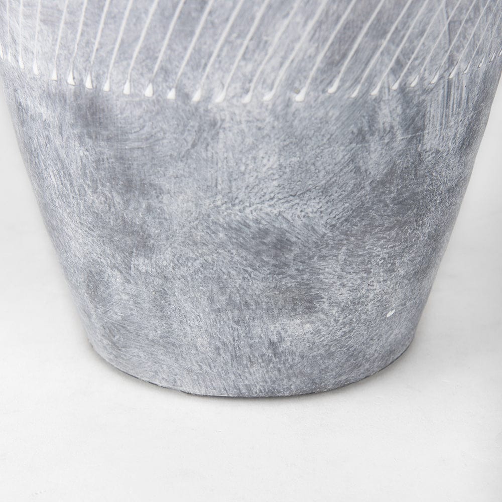 Mercana - Blume 16.5H Off-White w/ Gray Textured Vase - 70074_CLOSEOUT view 7