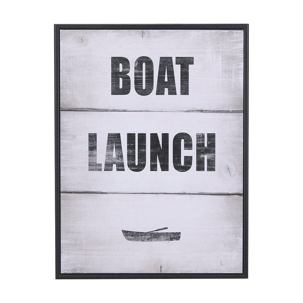 Mercana - Boat Launch by Mercana Studio a Hand Embellished Textured Framed Art Print - 14284 view 1