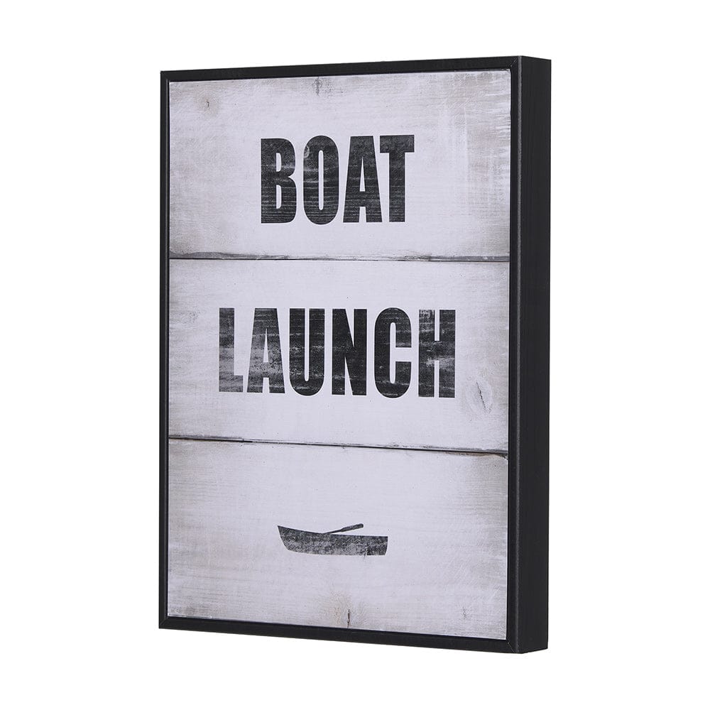 Mercana - Boat Launch by Mercana Studio a Hand Embellished Textured Framed Art Print - 14284 view 2