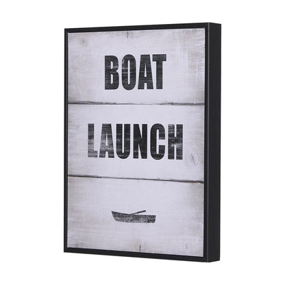 Mercana - Boat Launch by Mercana Studio a Hand Embellished Textured Framed Art Print - 14284 view 2