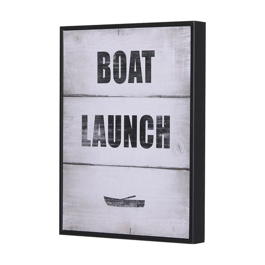Mercana - Boat Launch by Mercana Studio a Hand Embellished Textured Framed Art Print - 14284 view 2