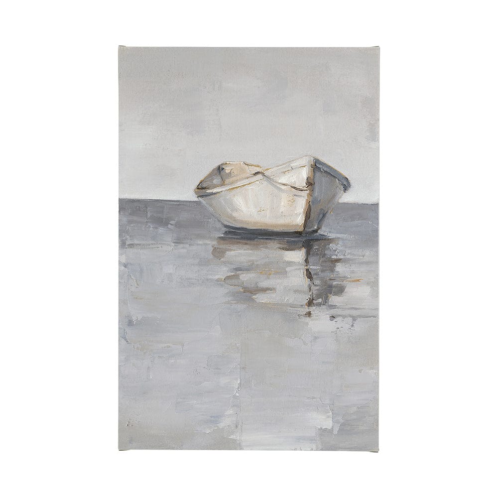Mercana - Boat on the Horizon I by Ethan Harper a Hand Embellished Textured Canvas - 101845-L view 1
