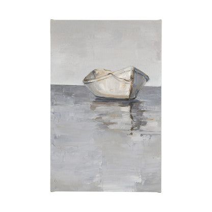 Mercana - Boat on the Horizon I by Ethan Harper a Hand Embellished Textured Canvas - 101845-L view 1