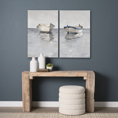 Mercana - Boat on the Horizon II by Ethan Harper a Hand Embellished Textured Canvas - 101846-S view 3