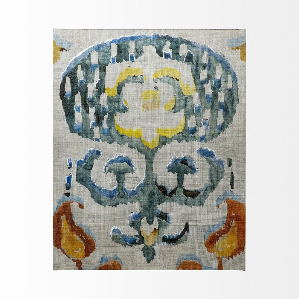 Mercana - Bohemian Ikat I by Chariklia Zarris a Hand Embellished Textured Canvas - 101433-L view 2