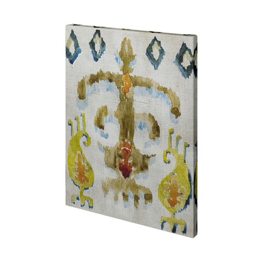 Mercana - Bohemian Ikat III by Chariklia Zarris a Hand Embellished Textured Canvas - 101460-L view 1