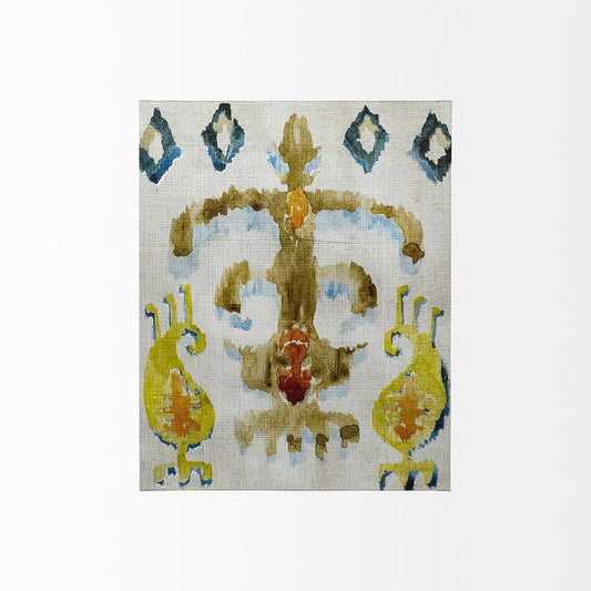 Mercana - Bohemian Ikat III by Chariklia Zarris a Hand Embellished Textured Canvas - 101460-S view 2