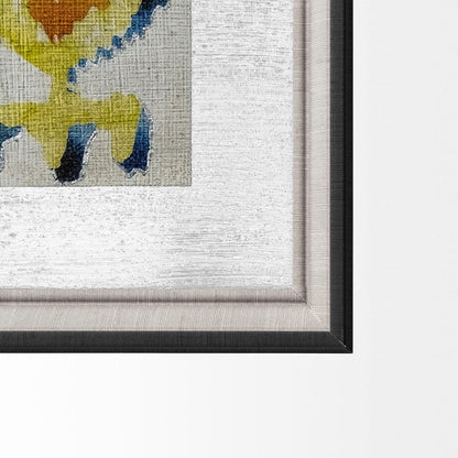 Mercana - Bohemian Ikat III by Chariklia Zarris Hand Embellished Textured Framed Art Print Matted under Glass - 12918 view 3