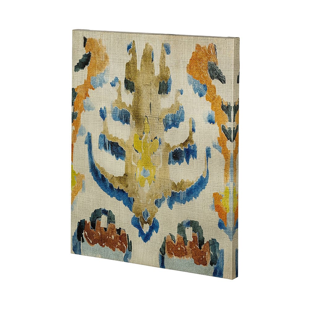 Mercana - Bohemian Ikat IV by Chariklia Zarris a Hand Embellished Textured Canvas - 101435-L view 1