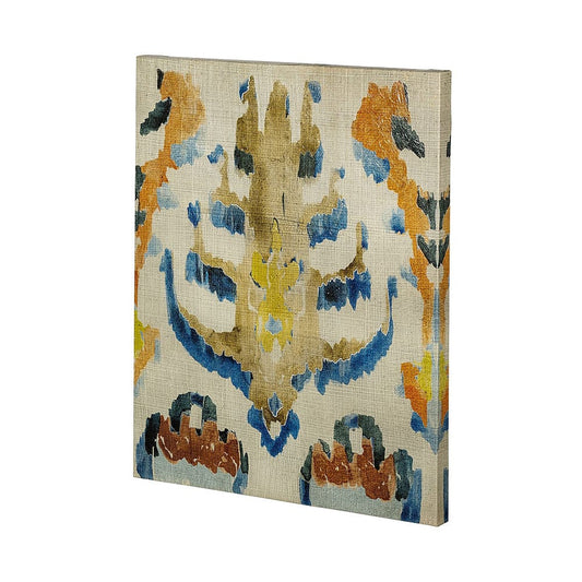 Mercana - Bohemian Ikat IV by Chariklia Zarris a Hand Embellished Textured Canvas - 101435-L view 1