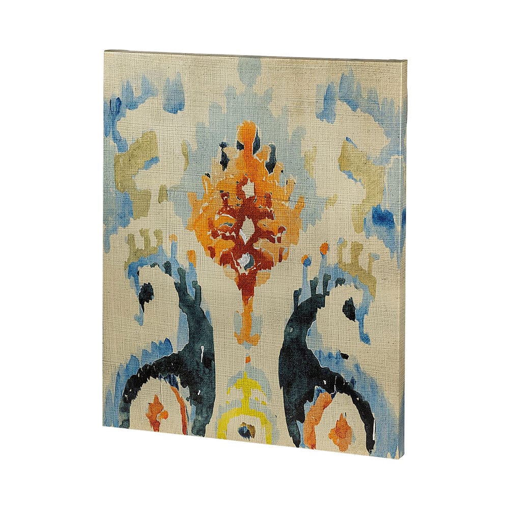 Mercana - Bohemian Ikat V by Chariklia Zarris a Hand Embellished Textured Canvas - 101436-L view 1