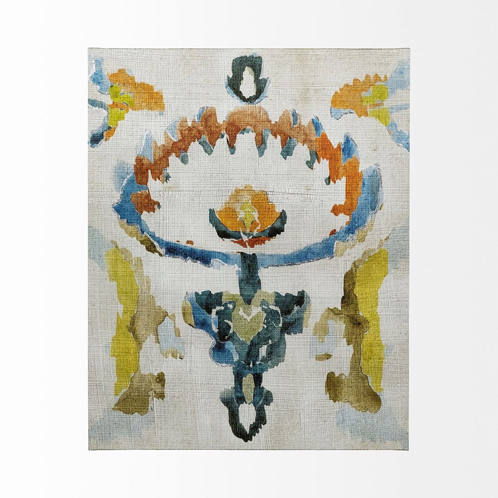Mercana - Bohemian Ikat VI by Chariklia Zarris a Hand Embellished Textured Canvas - 101437-L view 2
